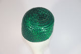 GIVENCHY 1960 Custom, Emerald Green Straw Pillbox Hat