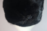 MAD'LEINE Black Mink 1960s Pillbox Hat