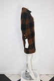 CHANEL HAUTE COUTURE 1960s Black and Multicolored Plaid Boucle Coat