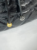 Chanel Contemporary Women's Drawstring Bag in Black Leather, Circa 2020
