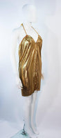 WHITING & DAVIS Gold Mesh Dress or Skirt with Tassel