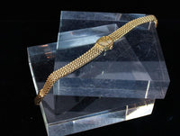 OMEGA Lady's Yellow Gold Woven Wristwatch