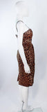 GUY LAROCHE Chiffon Animal Print Criss Cross Skirt Set Size 38-40