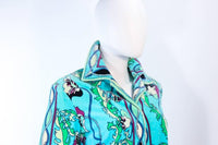 EMILIO PUCCI 1960s Terry Cloth Velour Swimsuit Cover Up Size 14