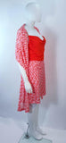 MISSONI Orange and Pink Knit Dress with Wrap Set Size 40