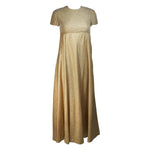 GEOFFREY BEENE 1960s Gold Baby Doll Gown Size 2-4