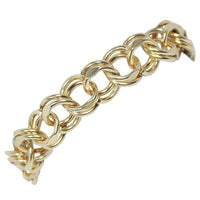 GOLD Chain Link Bracelet with 14 Karat Yellow Gold