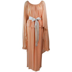 BONWIT TELLER Peach & Apricot Hue Cape Gown Size 4