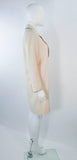 YVES SAINT LAURENT 1980s Ivory Wool Tuxedo Dress Size 38-40