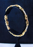 DIAMOND with 14 Karat White and Yellow Gold Bracelet