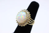 DIAMOND Round Cut 14 Karat Gold Ring Size 6 1/2