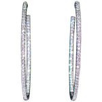 DIAMOND 14 Karat Gold Hoop Earrings