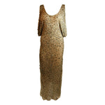 HEIKE JARICK Weathered Paillettes Bronze Dress Size 12