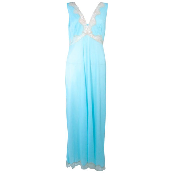 EMILIO PUCCI Poly Jersey Blue Lace Slip Dress Size M The Paper Bag Princess EMILIO PUCCI Poly Jersey Blue Lace Slip Dress Size M The Paper Bag Princess