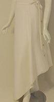 GIVENCHY Circa 1970s White One Shoulder Gown