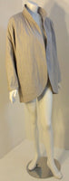 FENDI 1980s Gray Quilted Oversized Jacket Size 38