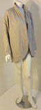 FENDI 1980s Gray Quilted Oversized Jacket Size 38