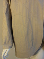 FENDI 1980s Gray Quilted Oversized Jacket Size 38