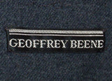 GEOFFREY BEENE 1960s Gray Wool Shift Dress, Black Belt