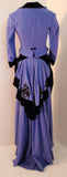 NOLAN MILLER  Purple and Black Lace Poker Alice Costume, Skirt Set