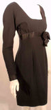CAROLYN ROEHM Black Cocktail Dress with Bow