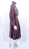 GUCCI 2 pc Silk Floral Blouse and Skirt Set Size 46