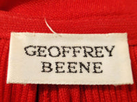 GEOFFREY BEENE Red Jersey Knit 3 Pc Skirt, Top, and Wrap Ensemble
