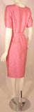 COURREGES Pink Silk Dress with Belt Size 38
