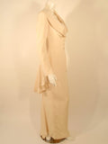 ANTONY PRICE 2 pc Cream Gown and Fitted Jacket with Lace Details