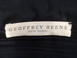 GEOFFREY BEENE  2 pc Navy Blue Pintuck Seam Detail Blouse & Skirt