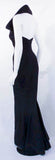 ELIZABETH MASON COUTURE Black Silk Doupioni 'Maria' Gown