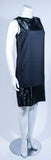 ELIZABETH MASON COUTURE Silk Beaded Cocktail Dress