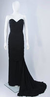 ELIZABETH MASON COUTURE Silk Chiffon Gown Made to Order