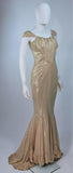ELIZABETH MASON COUTURE 'Rachel' Made To Measure Silk Lame Gown