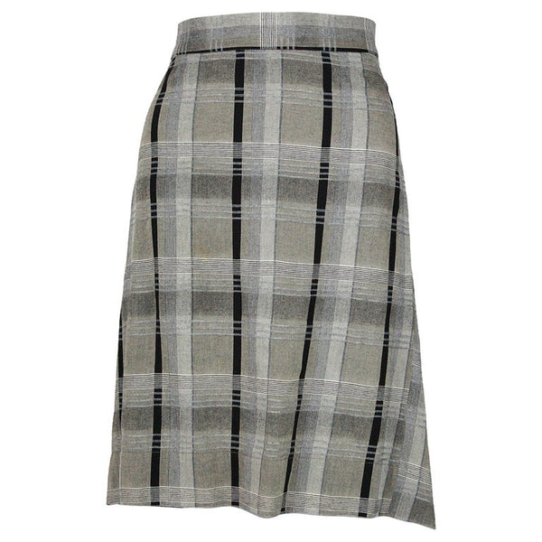 Grey plaid skirt outlet 6x6