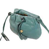 Bottega Veneta Green Crossbody Shoulder Bag w/ Tassles