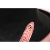 Barry Kieselstein Cord Lizard Skin Pink & Purple Belt W/ Sterling Silver