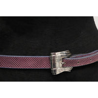 Barry Kieselstein Cord Lizard Skin Pink & Purple Belt W/ Sterling Silver
