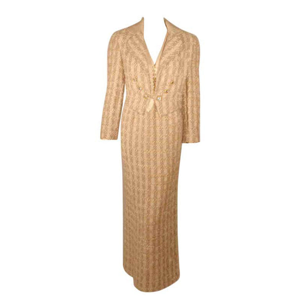 beige tweed dress set Beige Tweed Mini Dress - All Dresses
