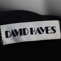David Hayes Black Jacket w/ Pearls & Rhinestones Circa 1990s