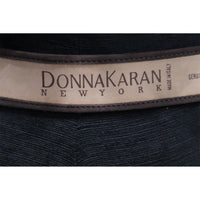 Donna Karan Brown Suede Leather Belt W/ Oval Buckle