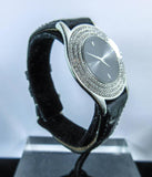 MAUBOUSSIN Diamond Accent Gold and Black Exotic Alligator Wristwatch