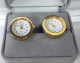 Tateossian London Gold Tone Watch Cuff Links