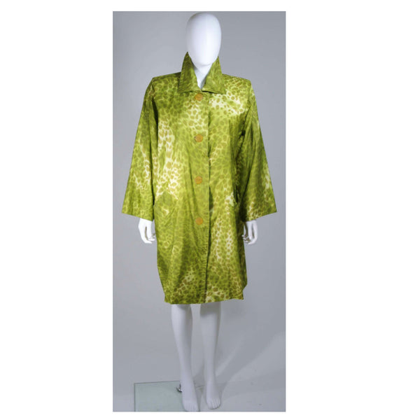 givenchy green leopard dress Silk mid-length dress