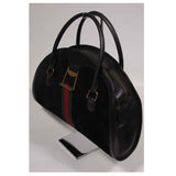 GUCCI Black Leather Suede Purse w/ Gold Hardware