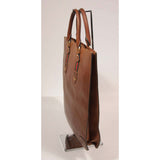 GUCCI Brown Leather Tote with Horse Shoe