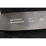 Gaultier Jeans Black Belt W/ Logo Buckle