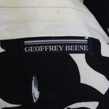 Geoffrey Beene Black & White Floral 2PC Top & Skirt Circa 1960s