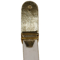 Gold Belt With Rhinestone Oval Clasp