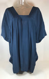 MARNI Viscose Royal Blue Half Sleeve Pocket Mini Dress Size 40